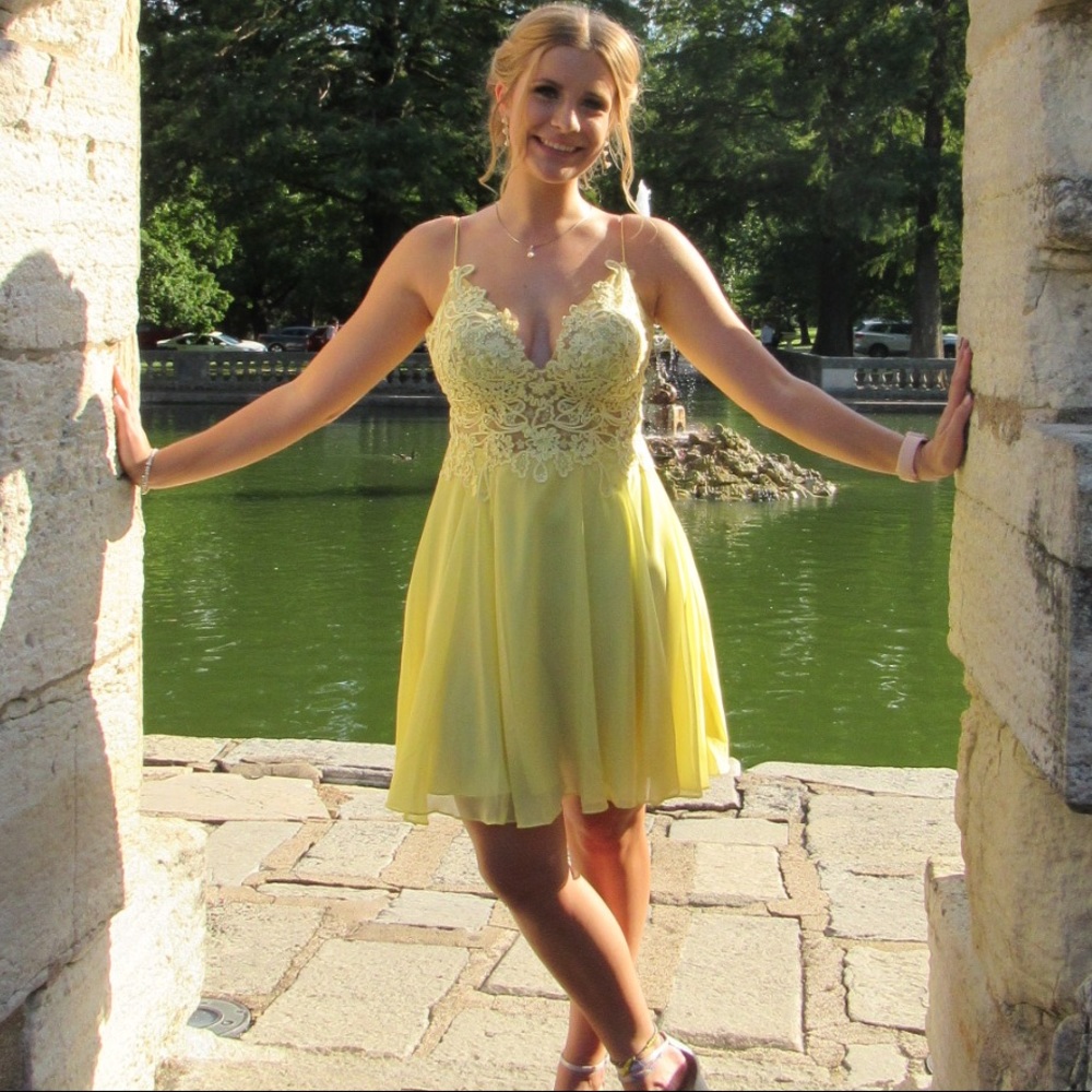 Lace midi formal dress